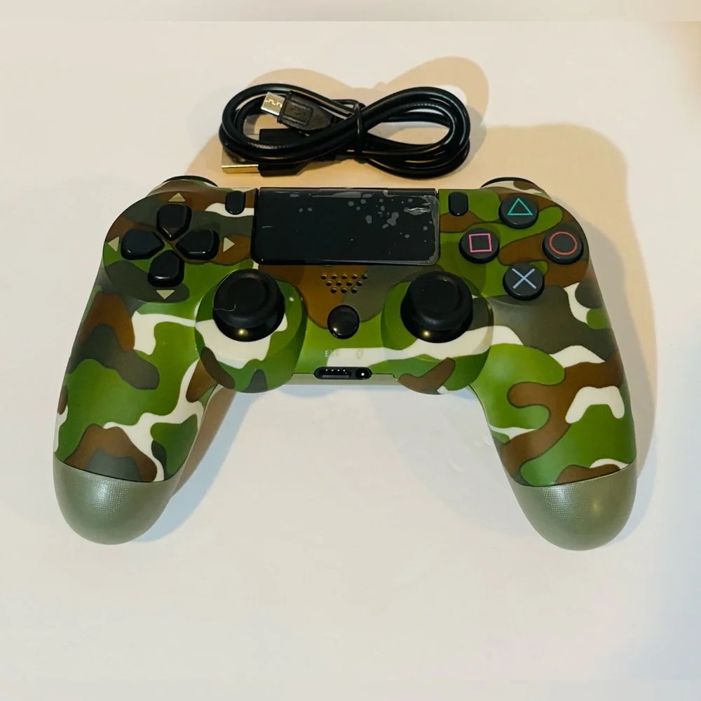 Wireless Replacement Controller for PS4 Green Camo Brand New